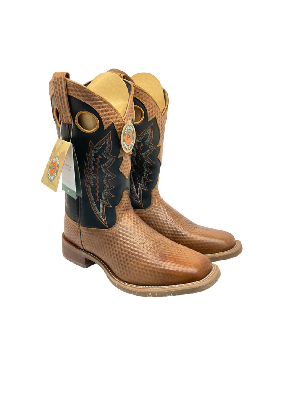 Laredo Men's 11" Pull-On Broad Square Toe Western Boots 7930 Black Size 8.5D